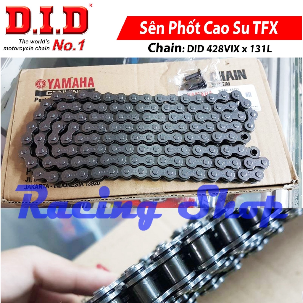 Nhông sên dĩa Exciter 150, FZ 150 nhông 14T dĩa 43T – Sên TFX có phốt cao su 131L - Thái Lan