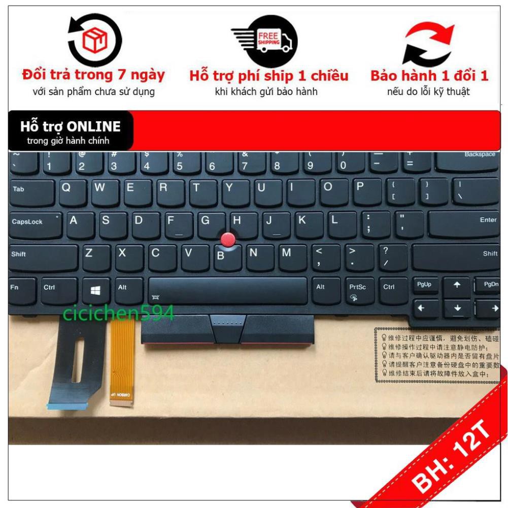 BH12TH] (KEYBOARD) BÀN PHÍM LAPTOP LENOVO E480 dùng cho Thinkpad Edge E480 E485 E490 E495 T480 T480s T490 L380 L480 L490