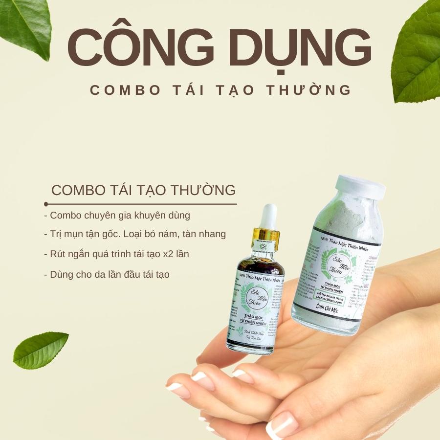 Combo (Linh Chi Mộc x Tái Tạo Da) Sắc Mộc Thiên - Hỗ trợ giảm thời gian tái tại da x2 lần [07]