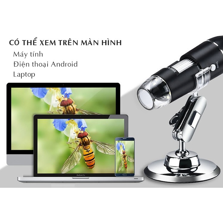 Kính hiển vi điện tử xem trên điện thoại, máy tính 3 in 1 phóng đại cao - Digital Microscopes