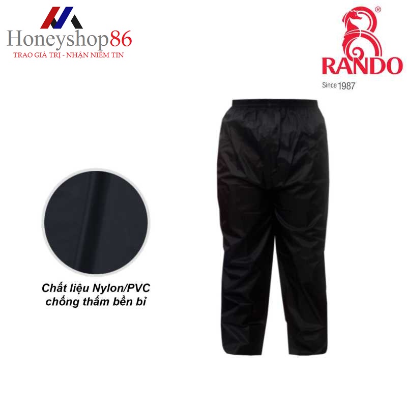 Quần đi mưa chống nước của RanDo, bảo vệ an toàn và tiện lợi khi hoạt động dưới mưa Honeyshop86