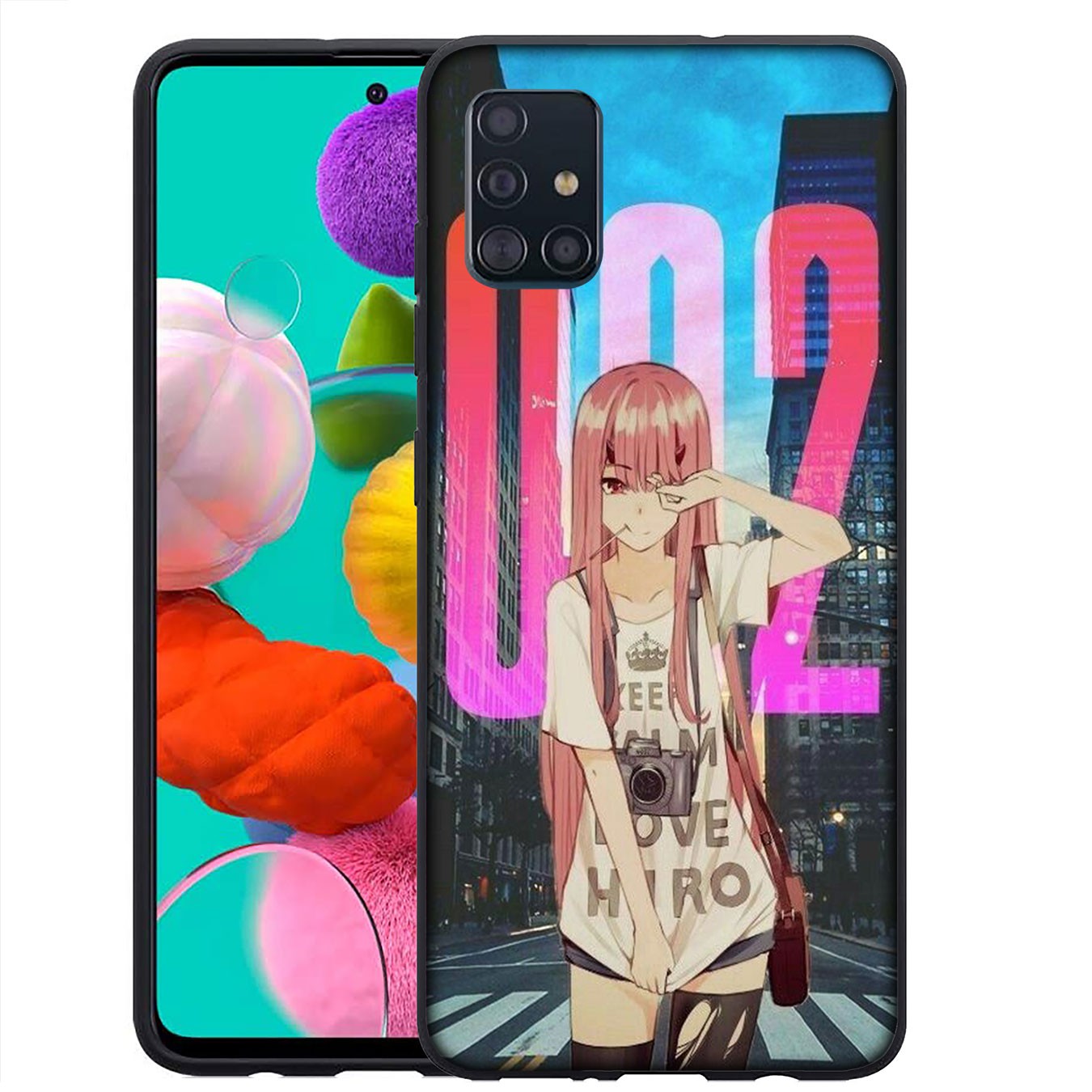 Samsung Galaxy A9 A8 A7 A6 Plus J8 2018 + A21S A70 M20 A6+ A8+ 6Plus Casing Soft Silicone Darling in The Franxx 002 Phone Case