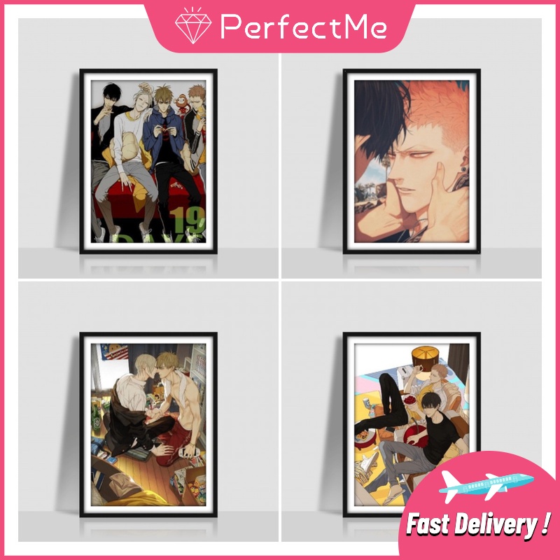 Bộ tranh đính đá 5D họa tiết hoạt hình 19 ngày độc đáo DIY 30x40cm