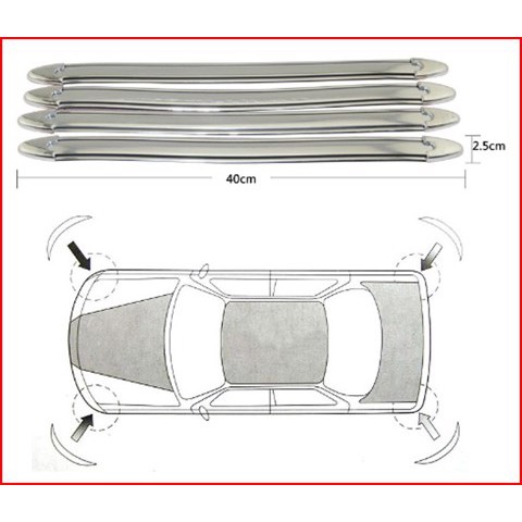 Nẹp Chống Xước Xe Ô Tô – Nẹp Chống Xước 4 Góc Xe Ô Tô - Dùng Cho Mọi Loại Xe