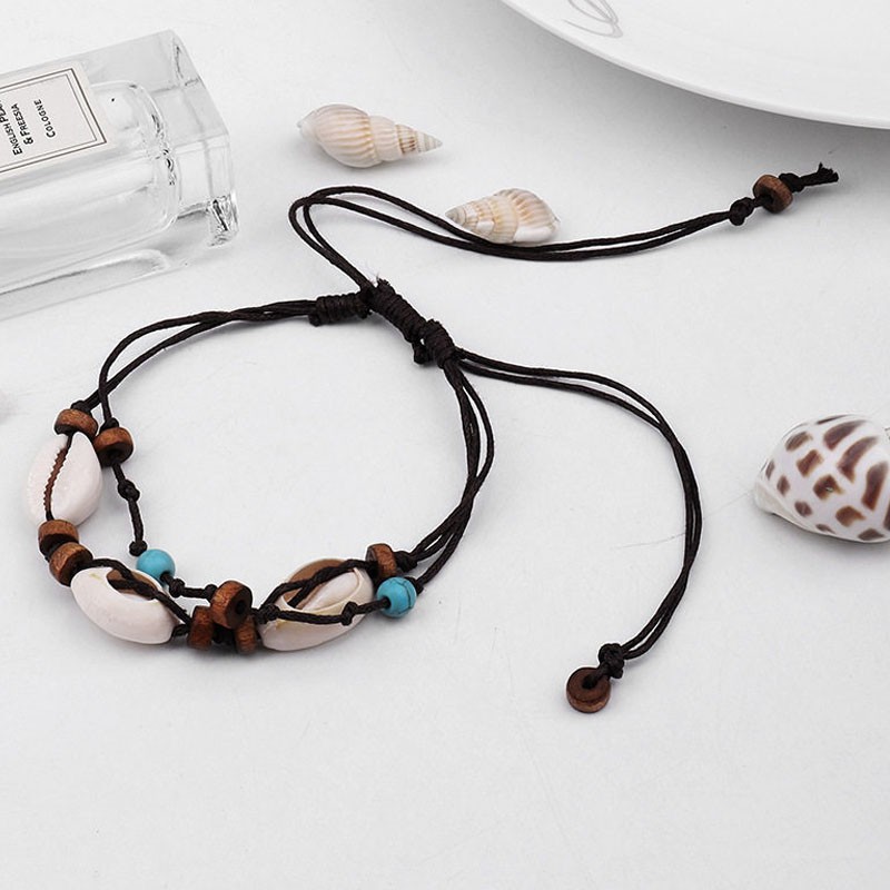 Vòng đeo cổ chân đính vỏ sò thời trang nữ tính | BigBuy360 - bigbuy360.vn