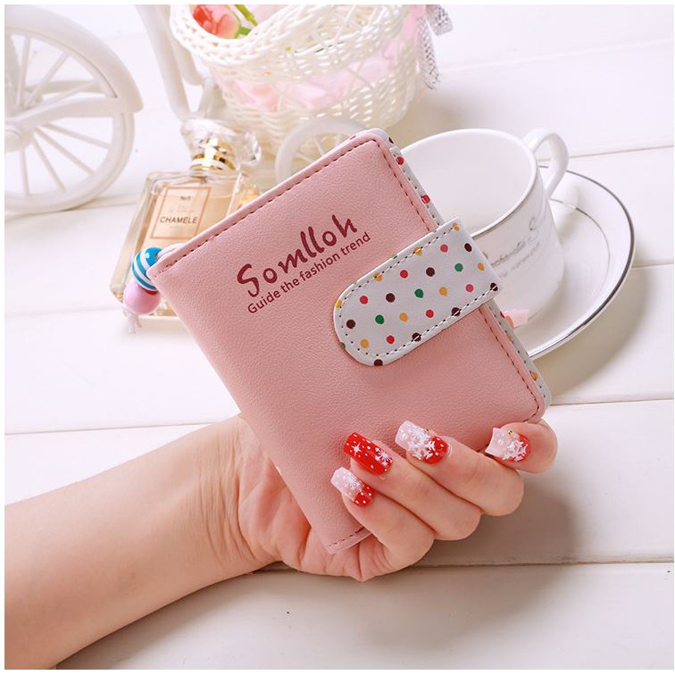 Ví nữ ngắn cầm tay thời trang Somlloh cực xinh | BigBuy360 - bigbuy360.vn