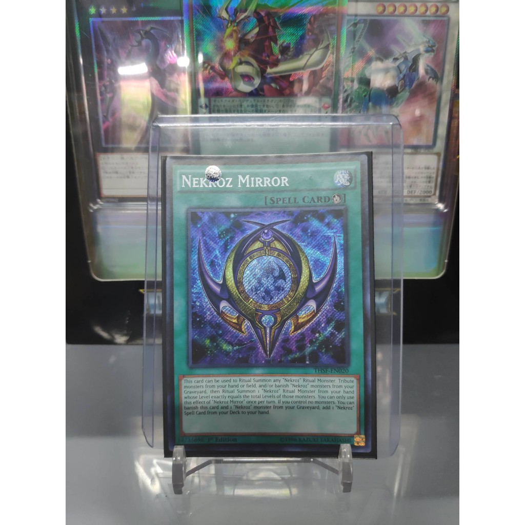 [ Dưa Hấu Yugioh ] Lá bài thẻ bài Nekroz Mirror – Secret Rare - Tặng bọc bài nhựa bảo quản