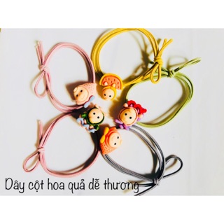 1 dây cột tóc hoạt hình hoa quả dễ thương