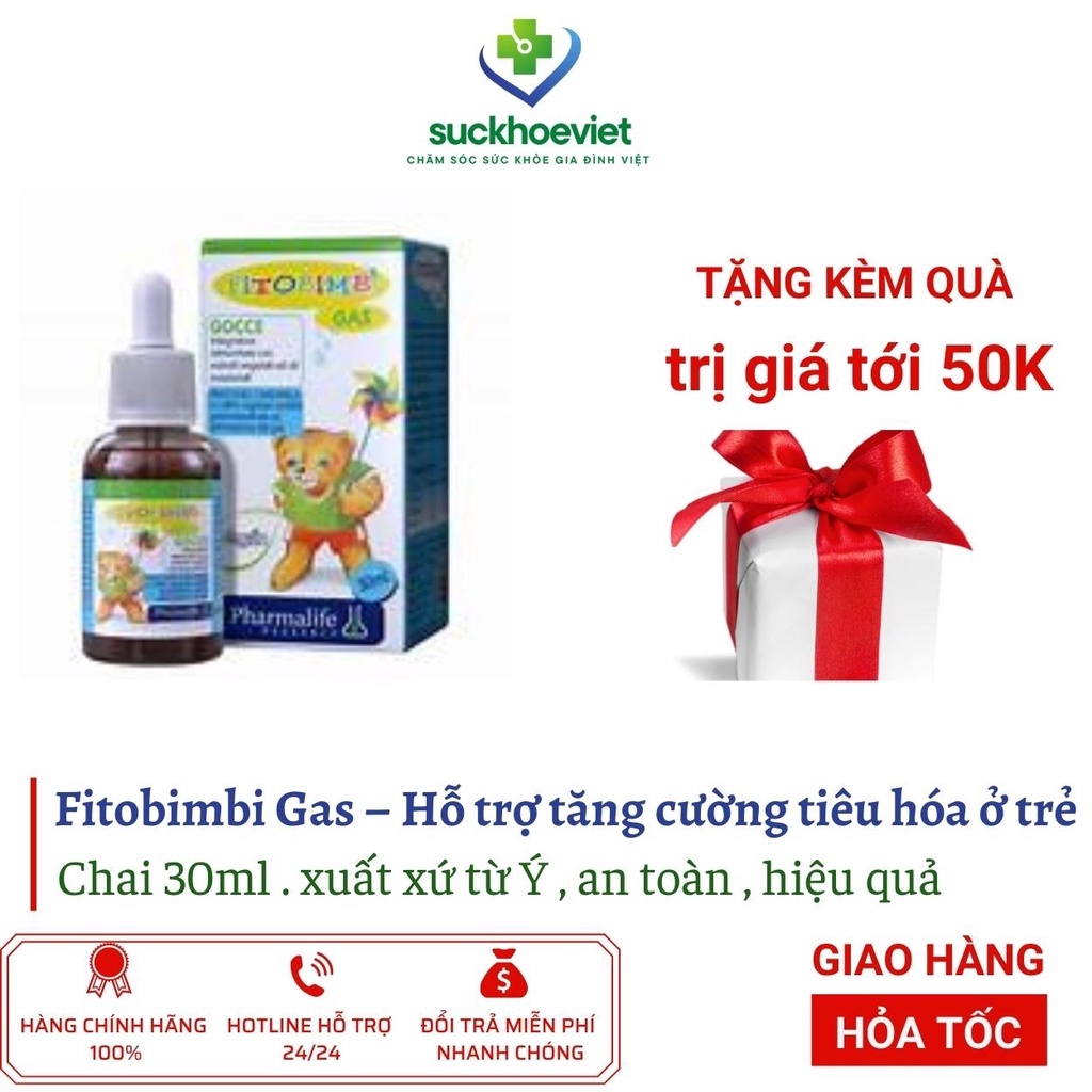 Gas Fitobimbi – Hết đầy hơi, không lo nôn trớ Fitobimbi Gas chai 30ml