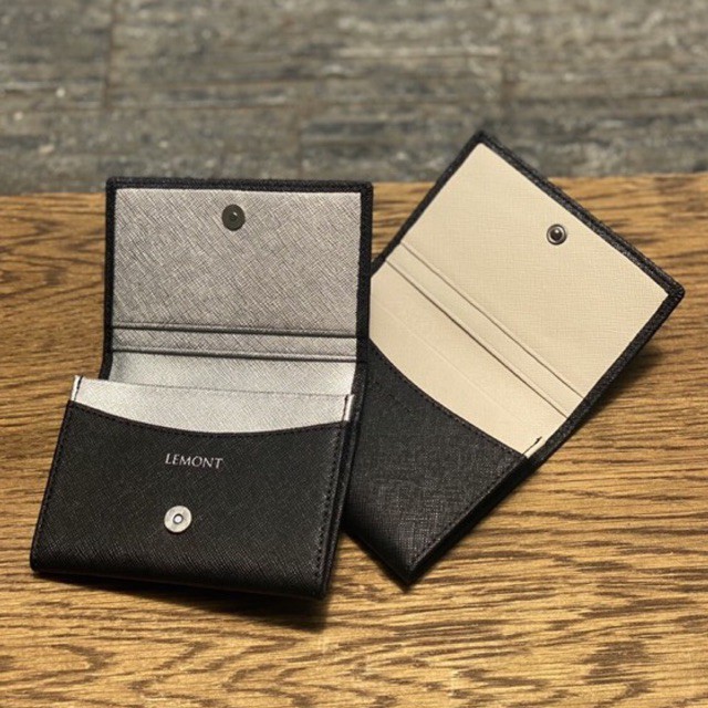 VÍ MINI TINY LEMONT DA THẬT ĐEN - KEM | BigBuy360 - bigbuy360.vn