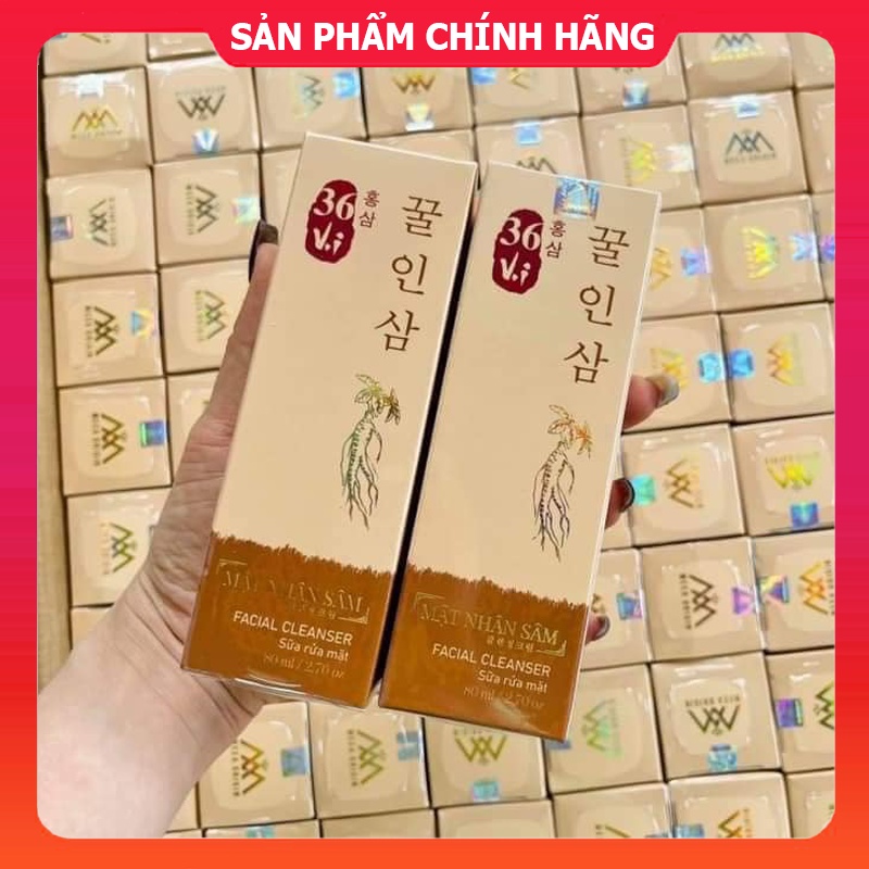 Sữa Rửa Mặt 36 Vị Mật Nhân Sâm - Sữa Rửa Mặt Cao Mụn Sâm Đỏ 36 Vị MeeA Origin Chính Hãng