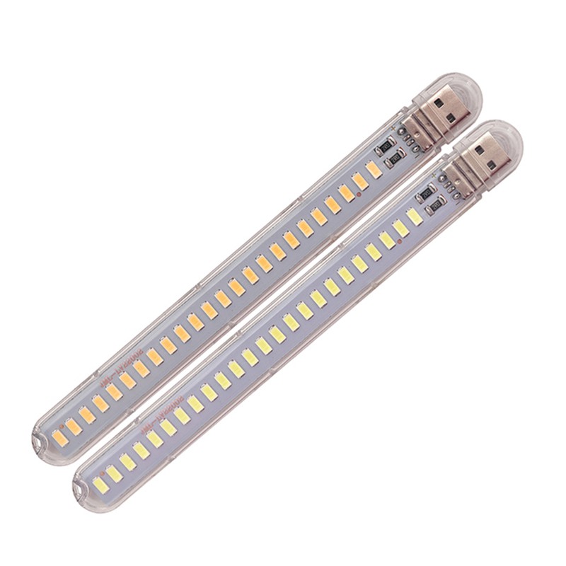 Đèn LED nhỏ 24 đèn LED Đèn đọc USB DC 5V SMD5730 12W Đèn ngủ di động trắng / ấm