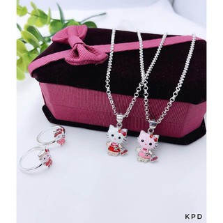 Combo dây mặt và nhẫn mèo cho bé C07240