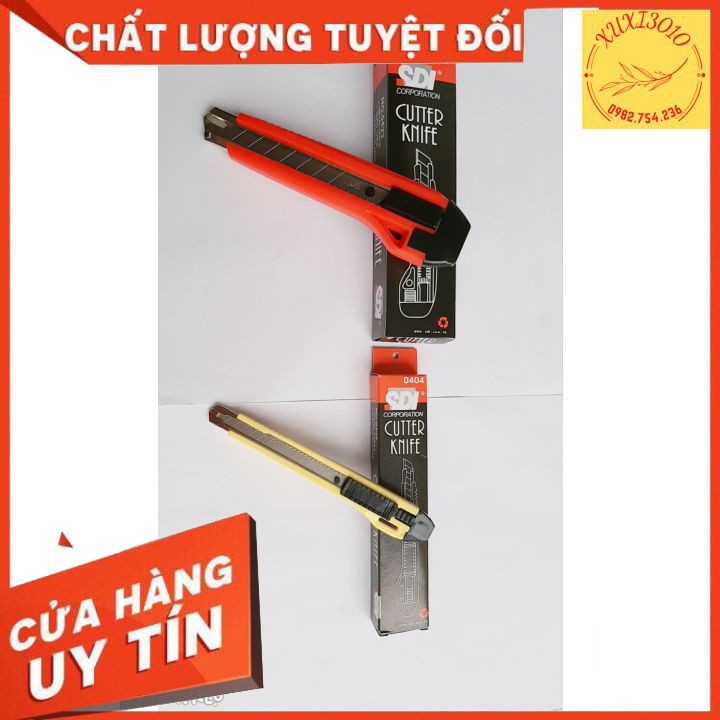 Dao Rọc Giấy,Dao Trổ SDI To (0423) ,Nhỏ (0404)Tặng Thêm Lưỡi Dao Thay Thế.