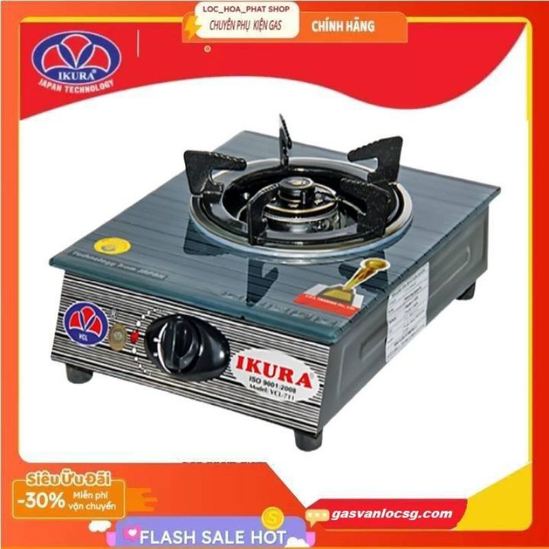 Bếp Ga Đơn IKURA- IV-711- Tiết Kiệm Ga-Lửa Xanh