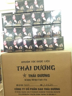 Nhuộm tóc thảo dược Thái Dương( mẫu mới) dạng gel