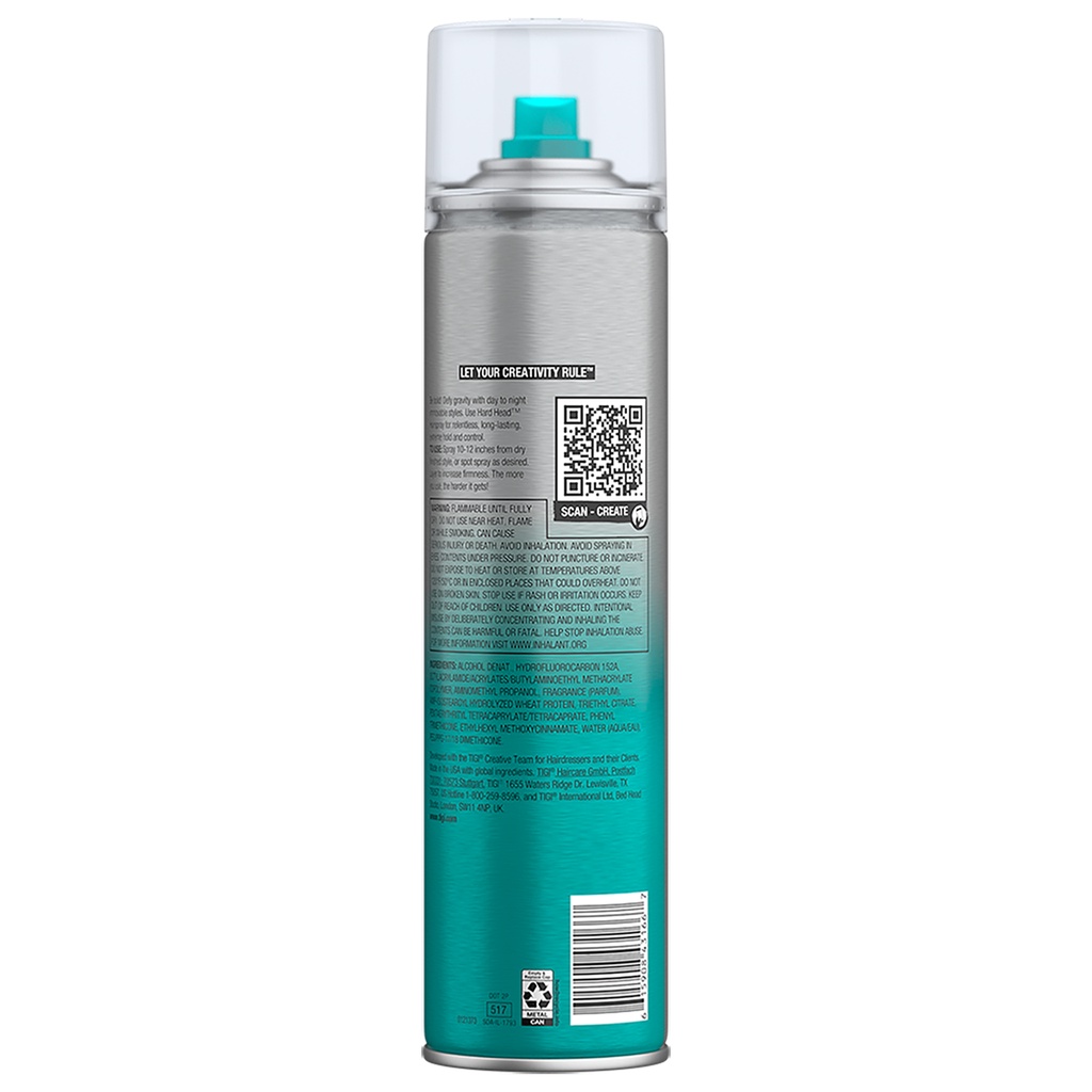 Gôm xịt tóc Tigi Bed Head Hard Head Hair Spray 385ml