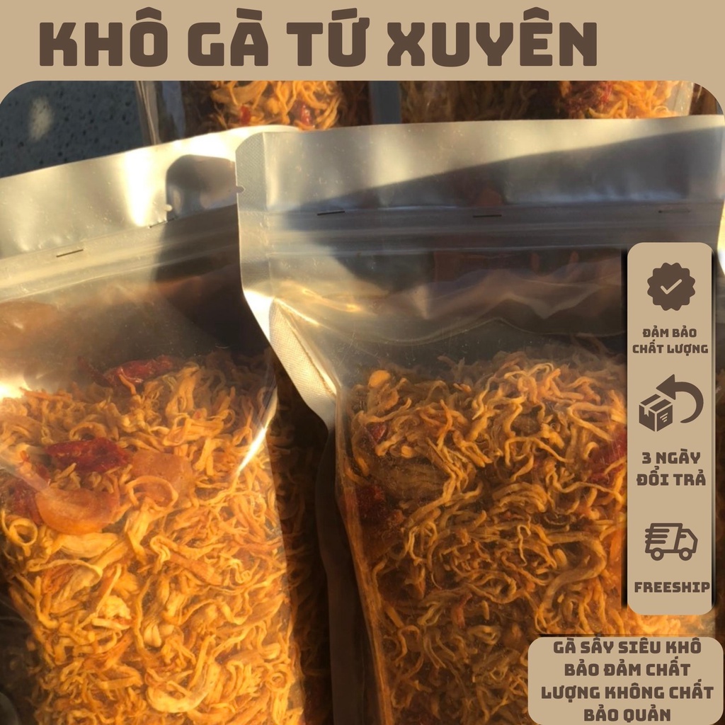 200gr Khô gà vị cay tứ xuyên loại đặc biệt giòn tan cực ngon ngọt giá rẻ đặc sản nha trang khacakho