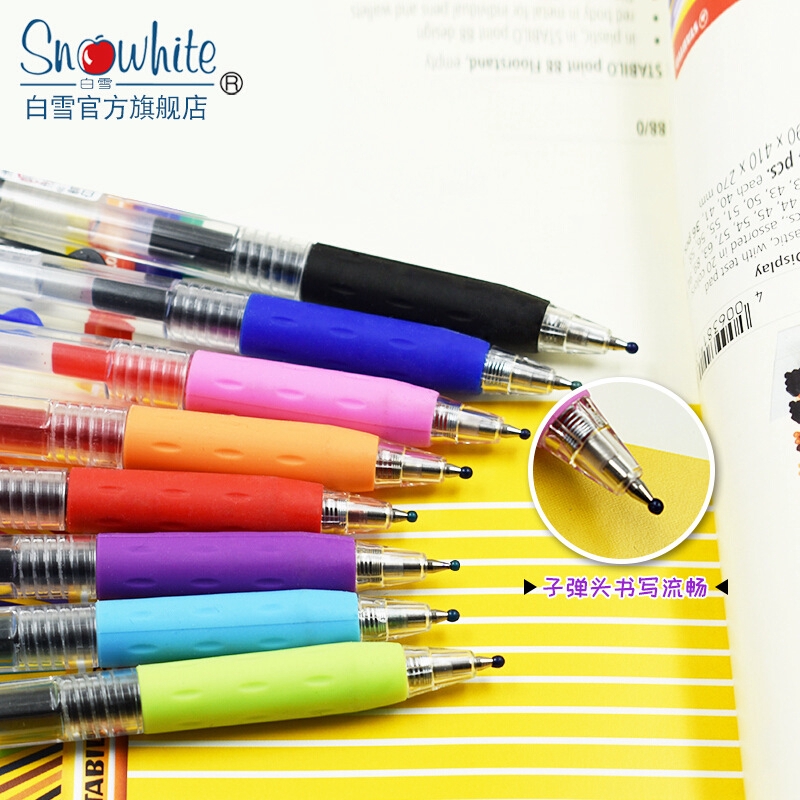 Bút mực nước kích thước ngòi 0.5 có 8 màu sắc tùy chọn tiện dụng