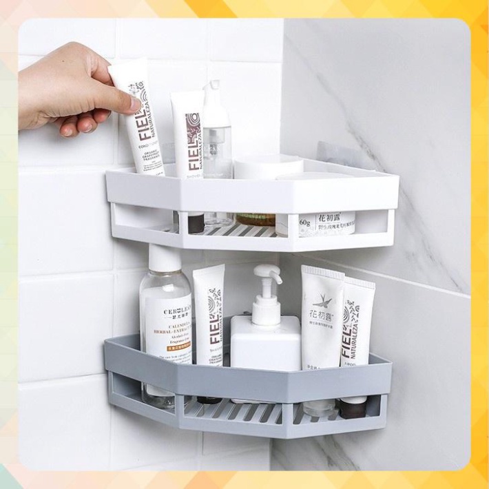 Kệ Góc Nhựa Đựng Đồ Nhà Tắm - Kệ Dán Góc Tường Đựng Đồ Tiện Dụng