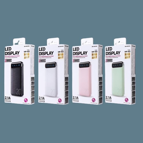 Sạc dự phòng 20000mAh WK WP-163, bảo hành 12 tháng .. !