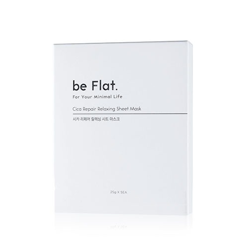 5 miếng mặt nạ miếng thư giãn phục hồi be Flat Cica Repair Relaxing Sheet Mask 5EA-125g