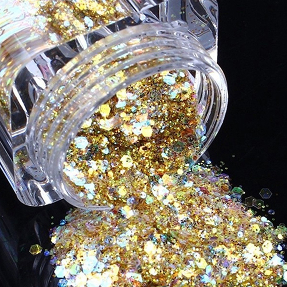 Bột Kim Tuyến Lấp Lánh Trang Trí Móng Tay Nghệ Thuật Thời Trang DIY
