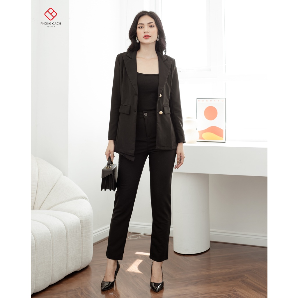 Set bộ quần áo vest cách điệu quần dài SJ811 - Phong Cách SAIGON