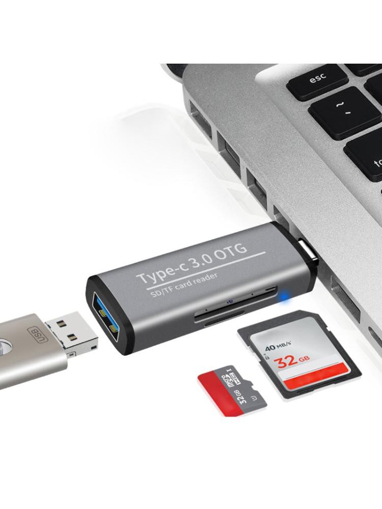 Đầu Đọc Thẻ Nhớ Tốc Độ Cao Usb 3.0 Otg Đa Năng Cho Máy Ảnh / Sd / Tf