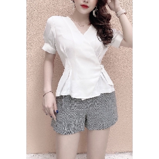 Quần short vải đai tròn 20AGAIN, thiết kế trẻ trung cá tính SVA0504