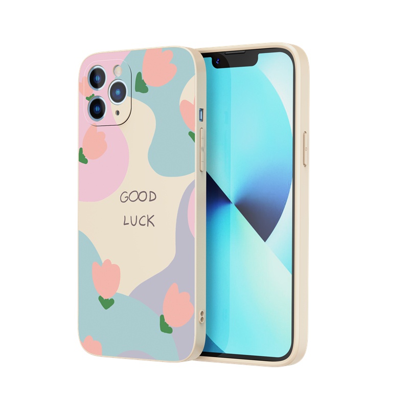 Ốp lưng iphone Ốp điện thoại Suntaiho silicon mềm họa tiết bông hoa cho Iphone 13 12 11 Pro Max X XR Xs Max 7 8 Plus 12mini 13mini