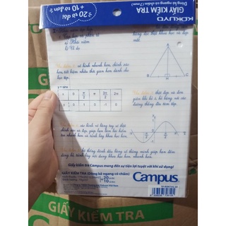 Giấy kiểm tra kẻ ngang cấp 2 Campus