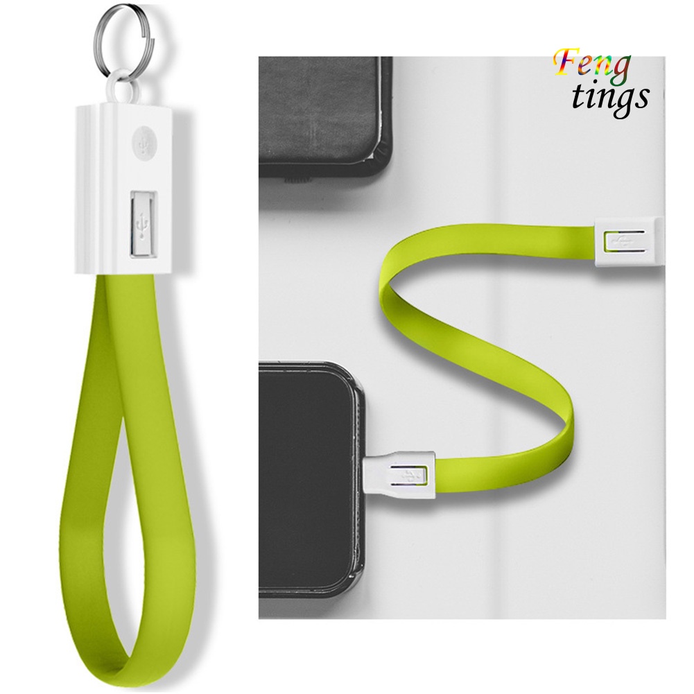Dây cáp sạc Micro USB/Type-C có móc khóa cho Android iPhone