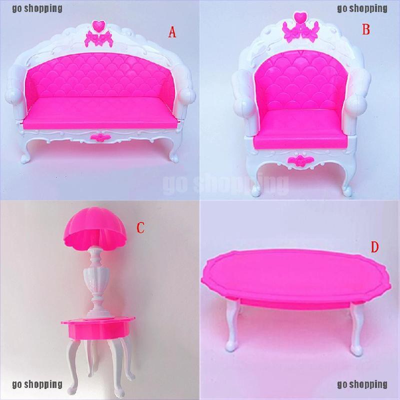 {go shopping}Rocking Chair Sofa Accessories Plastic Furniture Sets For Doll House Decoration