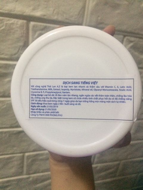 Kem body AZ Thái Lan  Chính Hãng | BigBuy360 - bigbuy360.vn