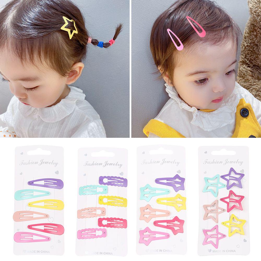 Set 6 Kẹp Tóc Nhiều Kiểu Dáng Dễ Thương Cho Bé Gái