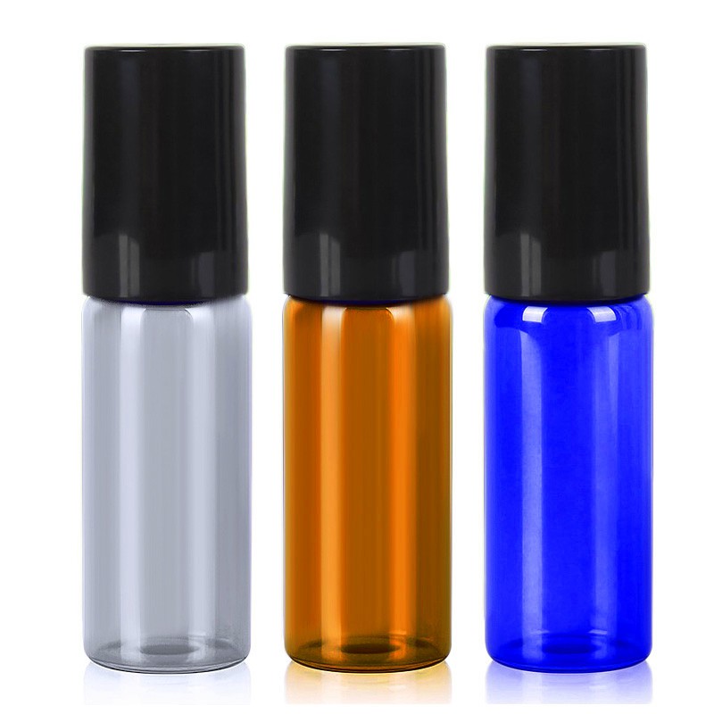 [Hàng mới về] Chai thủy tinh dạng lăn dung tích 5ml đựng nước hoa/tinh dầu đa năng