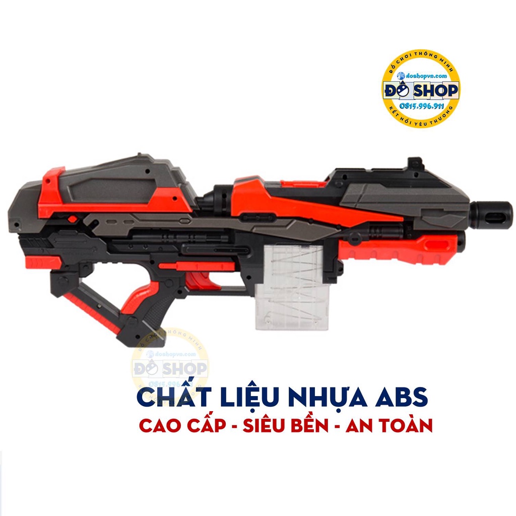 Đồ Chơi Trẻ Em SUNG Nerf Cao Cấp Dùng Pin Nhựa ABS Kèm Que Xốp (Tặng Kèm Pin)