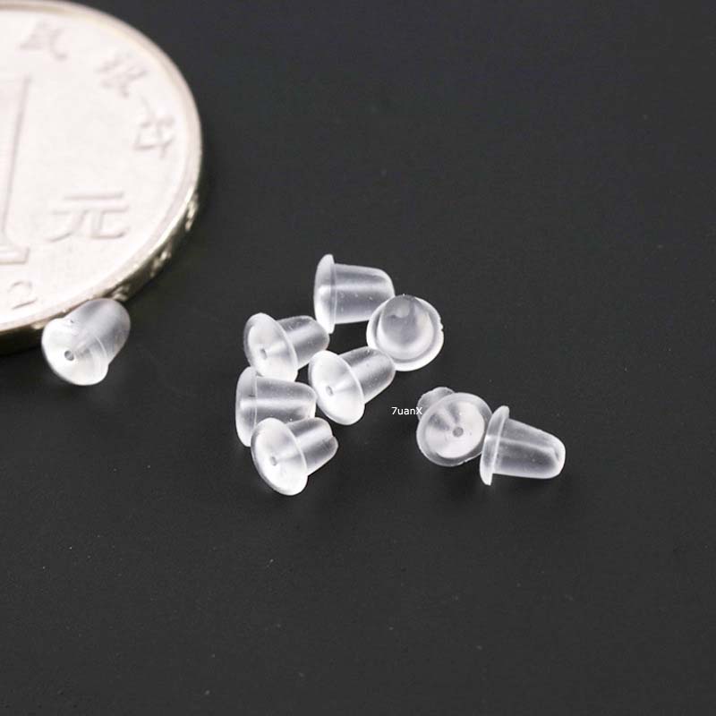 Túi 1000 nút nhét tai 5mm bằng silicon mềm trong suốt