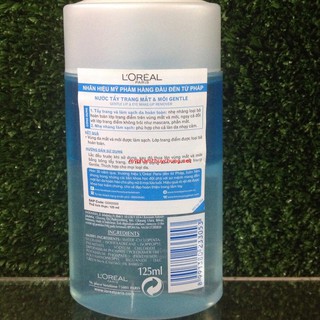Loreal Gentle Lip&Eye Makeup Remover 125ml