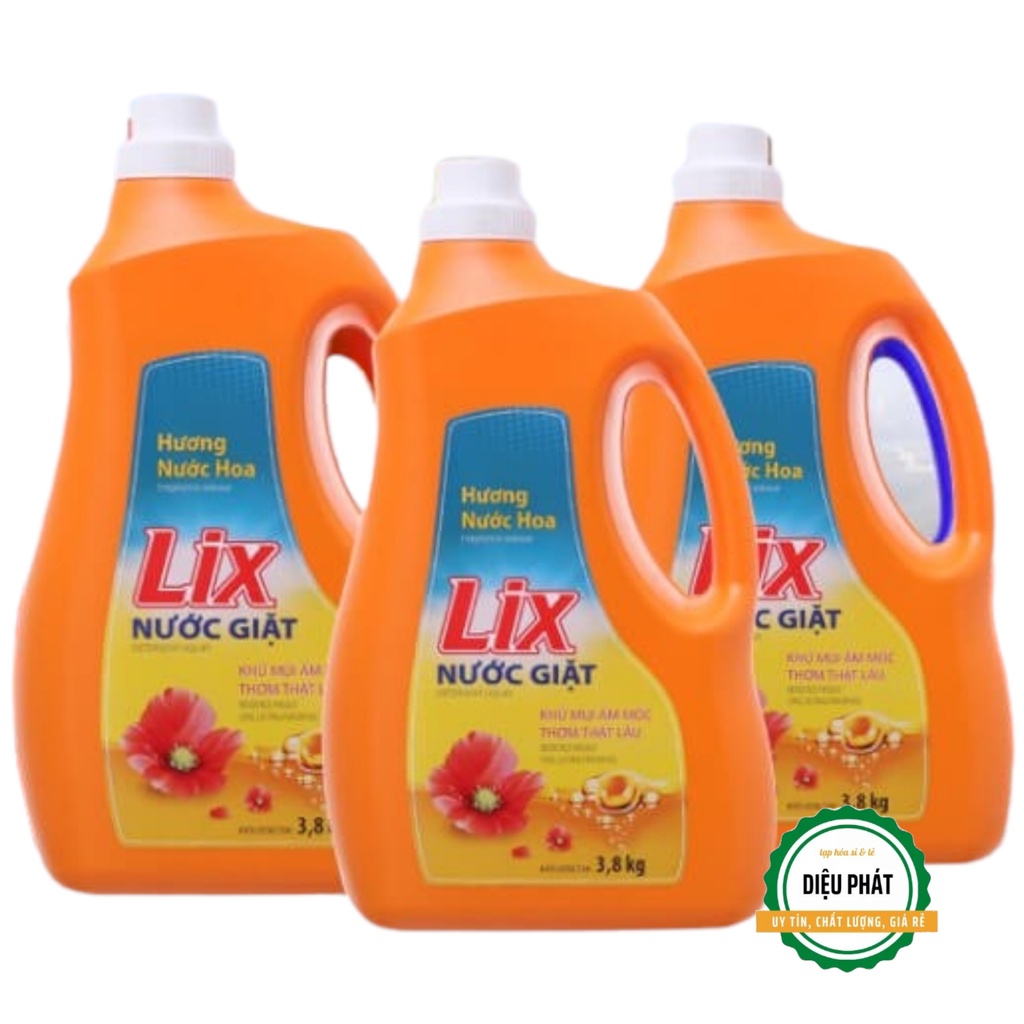 ⚡️ Nước Giặt Lix Hương Nước Hoa Chai 3.65 Lít