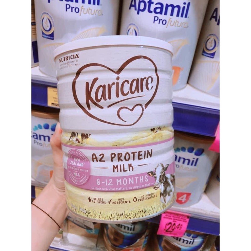 Sữa bột Karicare lon 900gr chính hãng Nutricia Nội địa Úc đủ số