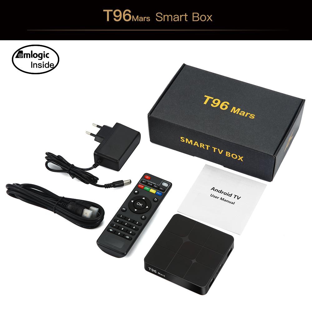 [Mã 44ELSALE2 giảm 7% đơn 300K] TV Box T96 Mars Ram 1GB Rom 8GB Amlogic S905W Android 7.1.2