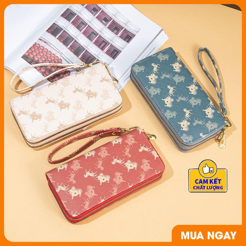 Ví Dài Cầm Tay 2 Ngăn Khoá Lớn Siêu Bền Đẹp Dành Cho Nam Nữ Có Dây Cầm Tay Cao Cấp Nhiều Kiểu Sang Chảnh ST933