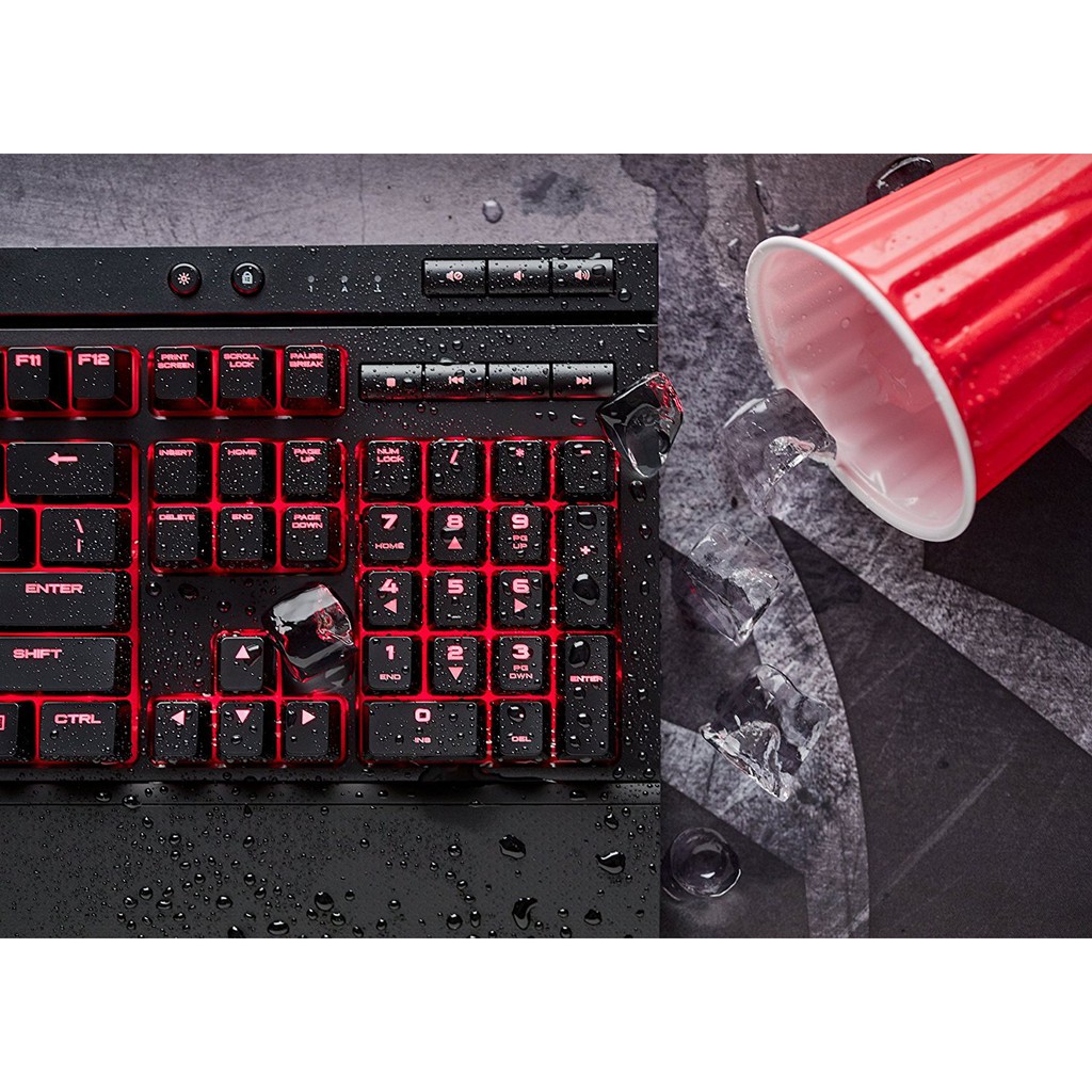 Bàn phím cơ Corsair K68 Red Led Mechanical Cherry MX Red (CH-9102020-NA )