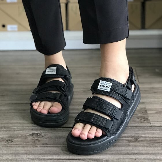 [Mua Kèm Áo Thun 0Đ] [Chính Hãng] Giày Sandal Vento Nam Nữ - NV1001BB Đen Full