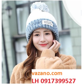NÓN LEN NỮ MŨ LEN NỮ THỜI TRANG HÀN QUỐC
