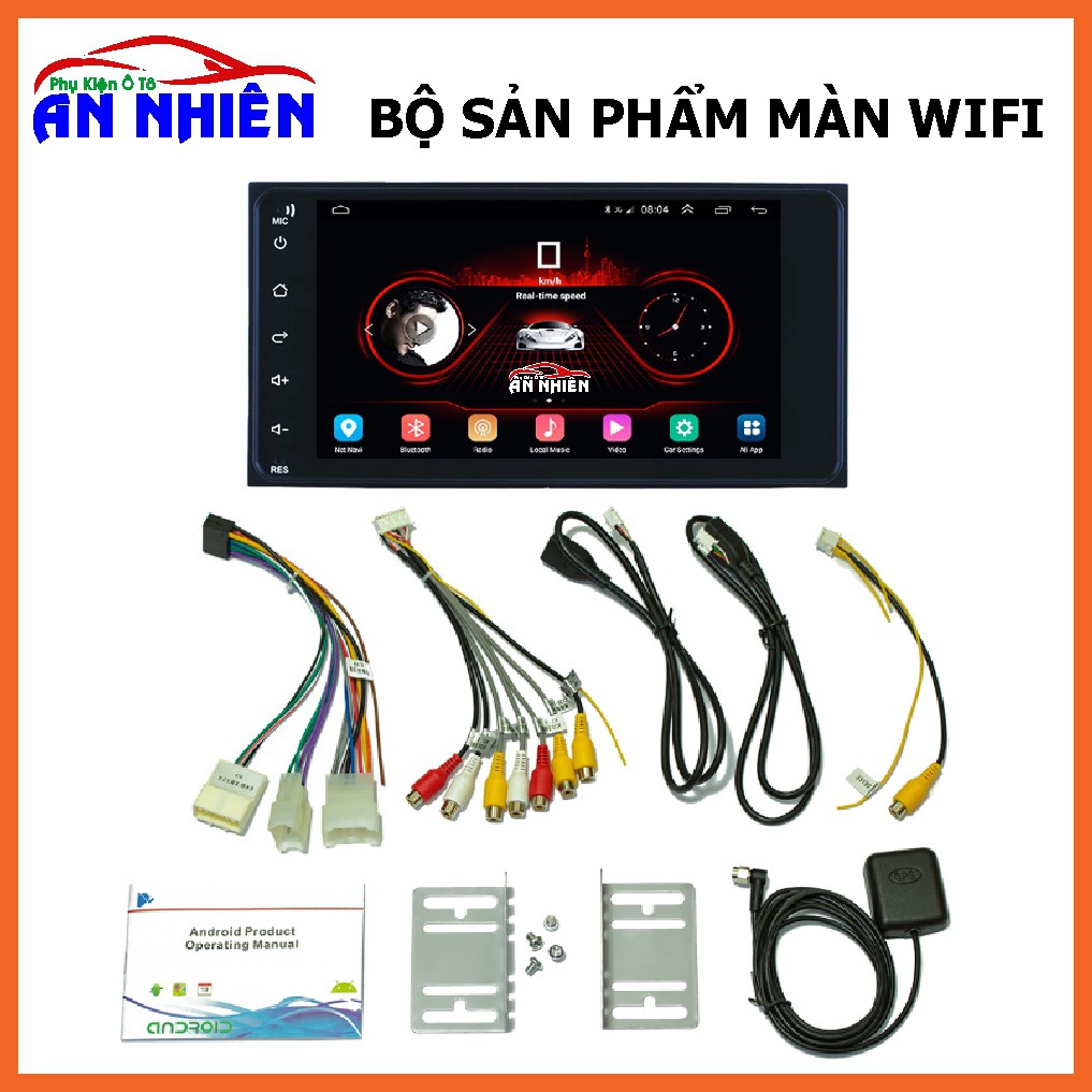 Màn Hình Android 7 inch Cho Các Dòng Xe TOYOTA - Đầu DVD Android Tặng Kèm Giắc Nguồn Zin Toyota