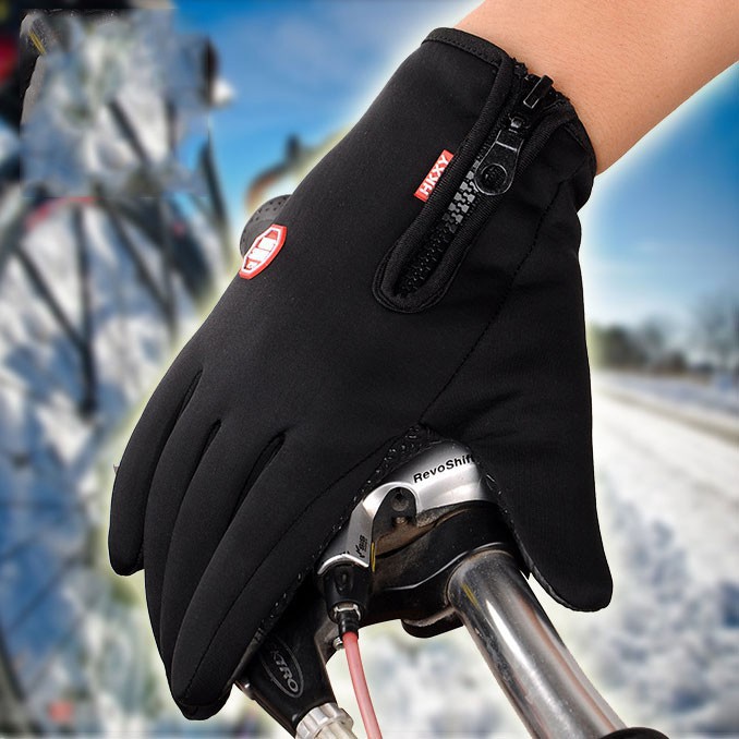 Găng tay mùa đông cảm ứng điện thoại chống nước dùng cho cả nam và nữ tất tay nỉ giữ ấm mùa đông