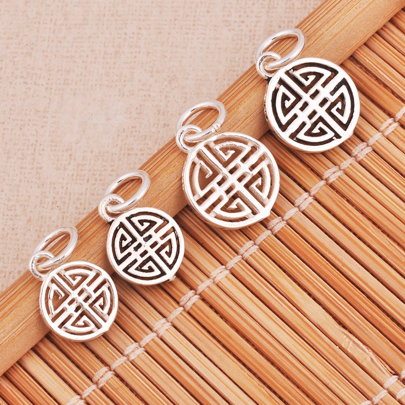 Charm bạc móc treo chữ song hỷ - Charm Bạc 925 - Mã CB205 CA450